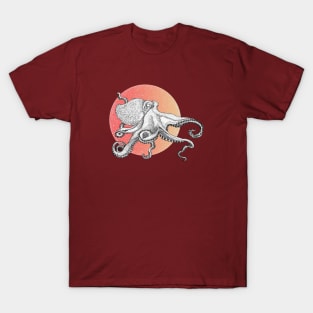 Space Octopus Pen Art T-Shirt